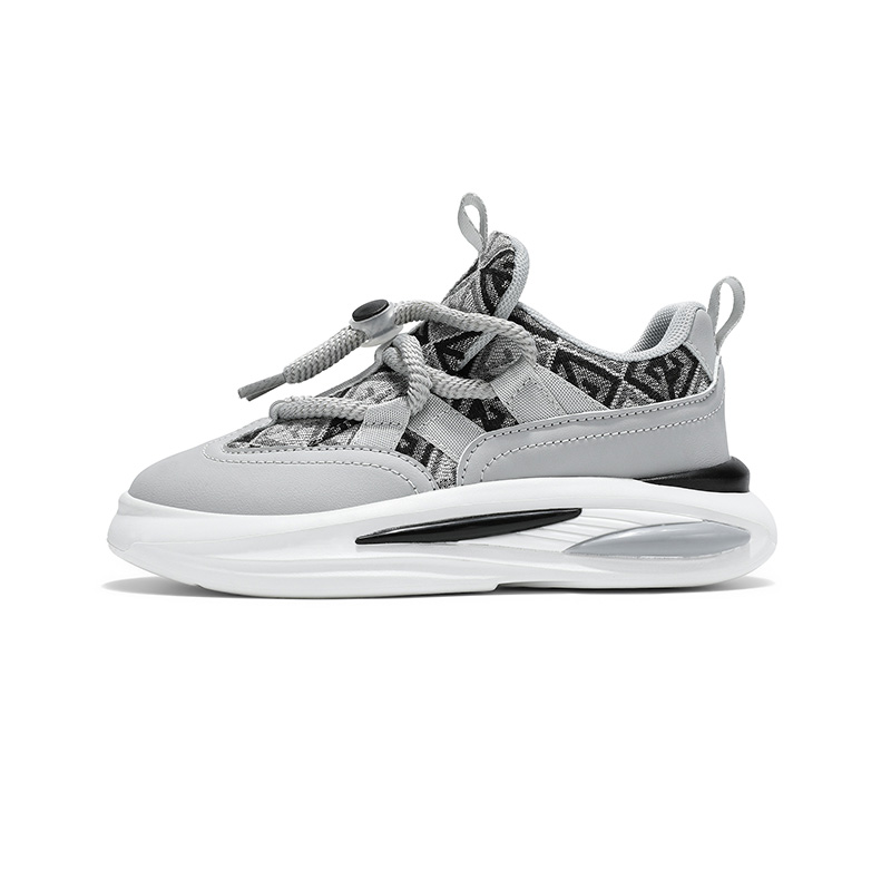 

Кроссовки для бега с низким верхом, устойчивые к истиранию, с амортизацией от ударов, легкие, детские Yi Jiabao, бежевый