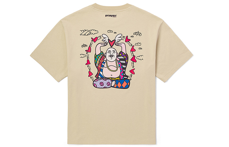 

Футболка с заниженной линией плеча Britto унисекс Kappa, Bleached-001