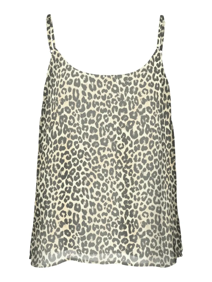 

Топ Vero Moda спагетти "VMSMILLA SINGLET TOP WVN GA", цвет Birch Aop:Lova