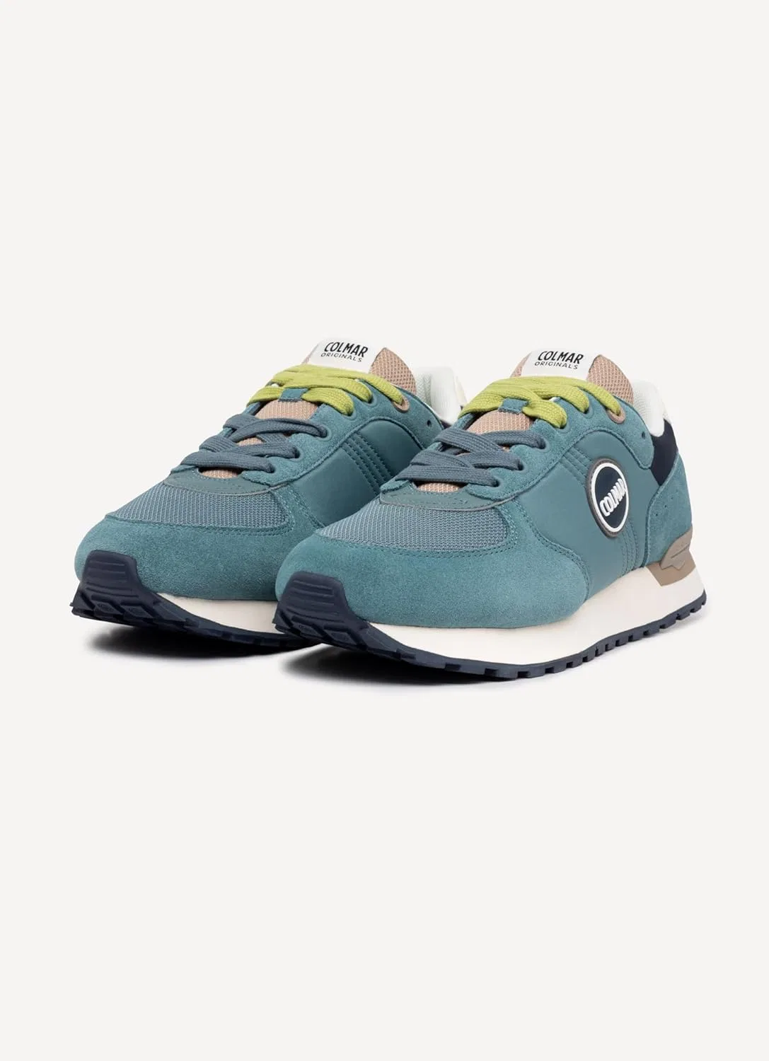 Мужские низкие кроссовки COLMAR Travis Authentic, Stone Blue M Green Sage Green — фото 2