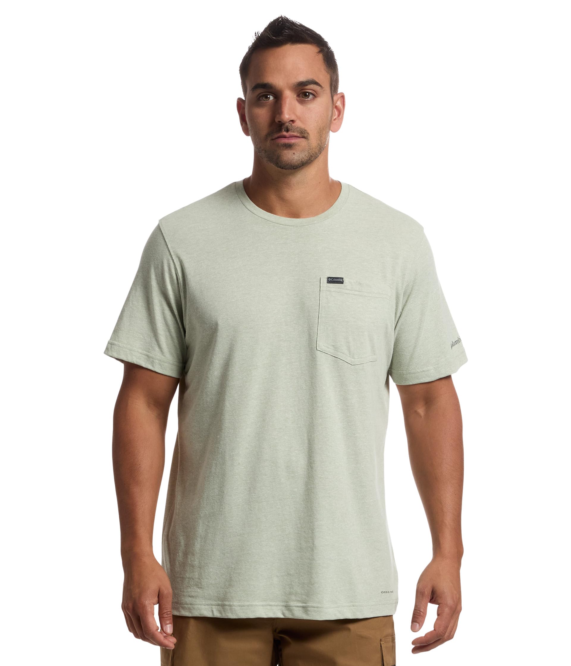 

Футболка Columbia Thistletown Hills Pocket Tee, Safari HeatherSee Less