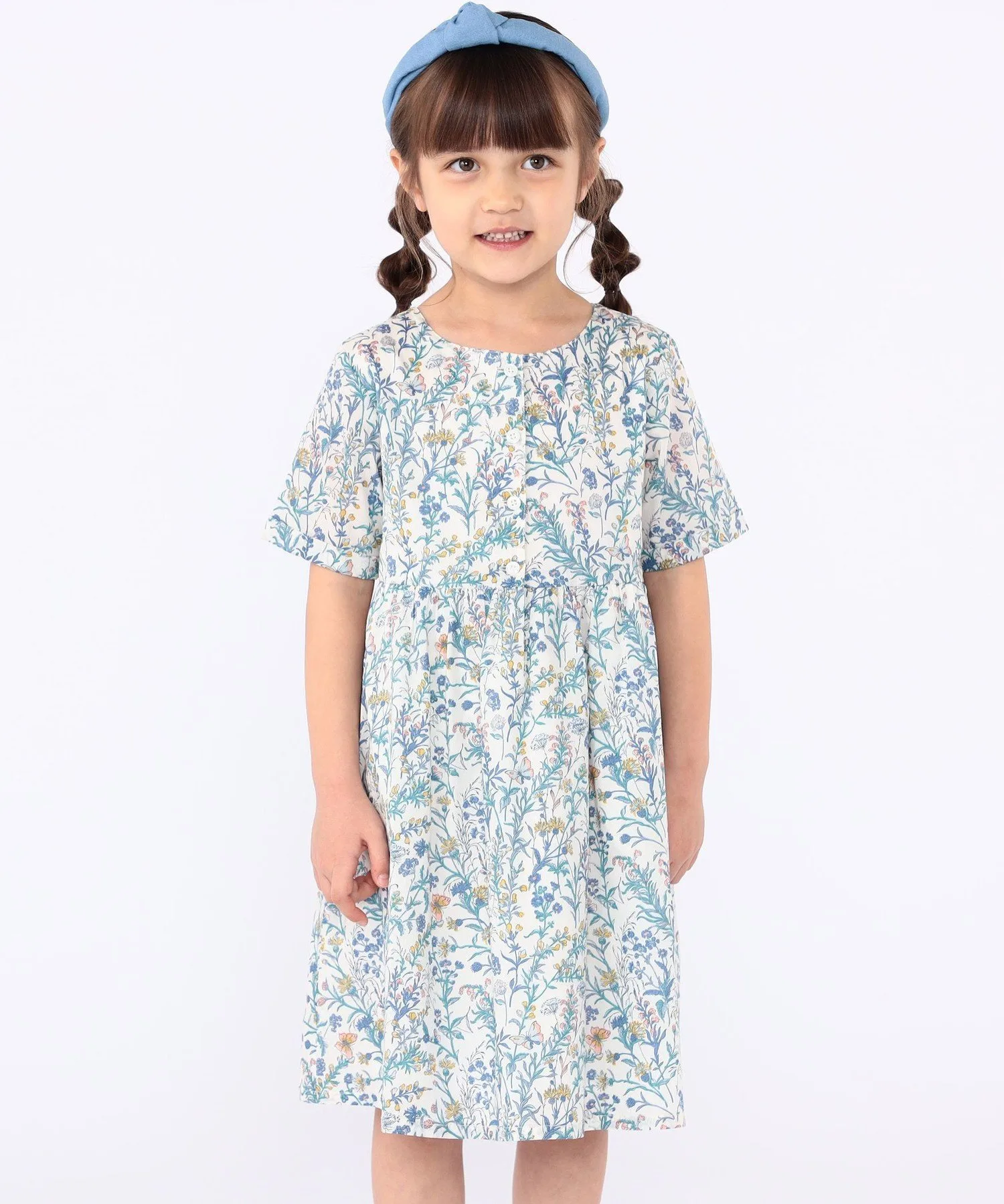 Детское платье SHIPS: 100–130 см / Платье Liberty с коротким рукавом SHIPS KIDS, Light blue — фото 3