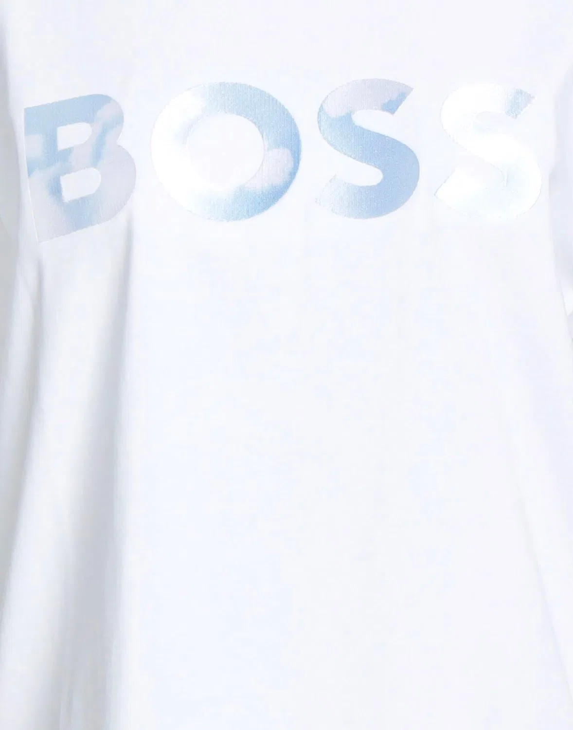 Футболка хлопковая BOSS Белая — фото 4
