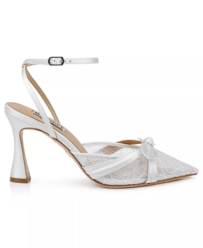 Женские туфли-лодочки Josie с острым носом Badgley Mischka, белый — фото 2