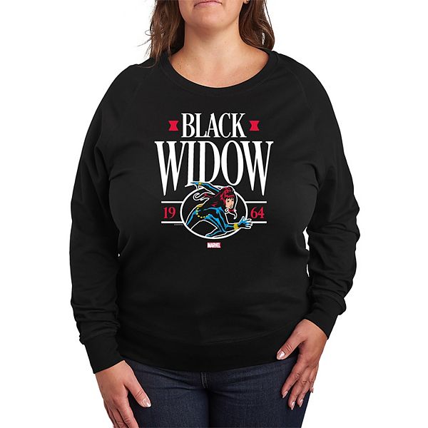 

Футболка с длинным рукавом Plus size Black Widow Collegiate French Terry Marvel, Черный, Футболка с длинным рукавом Plus size Black Widow Collegiate French Terry Marvel