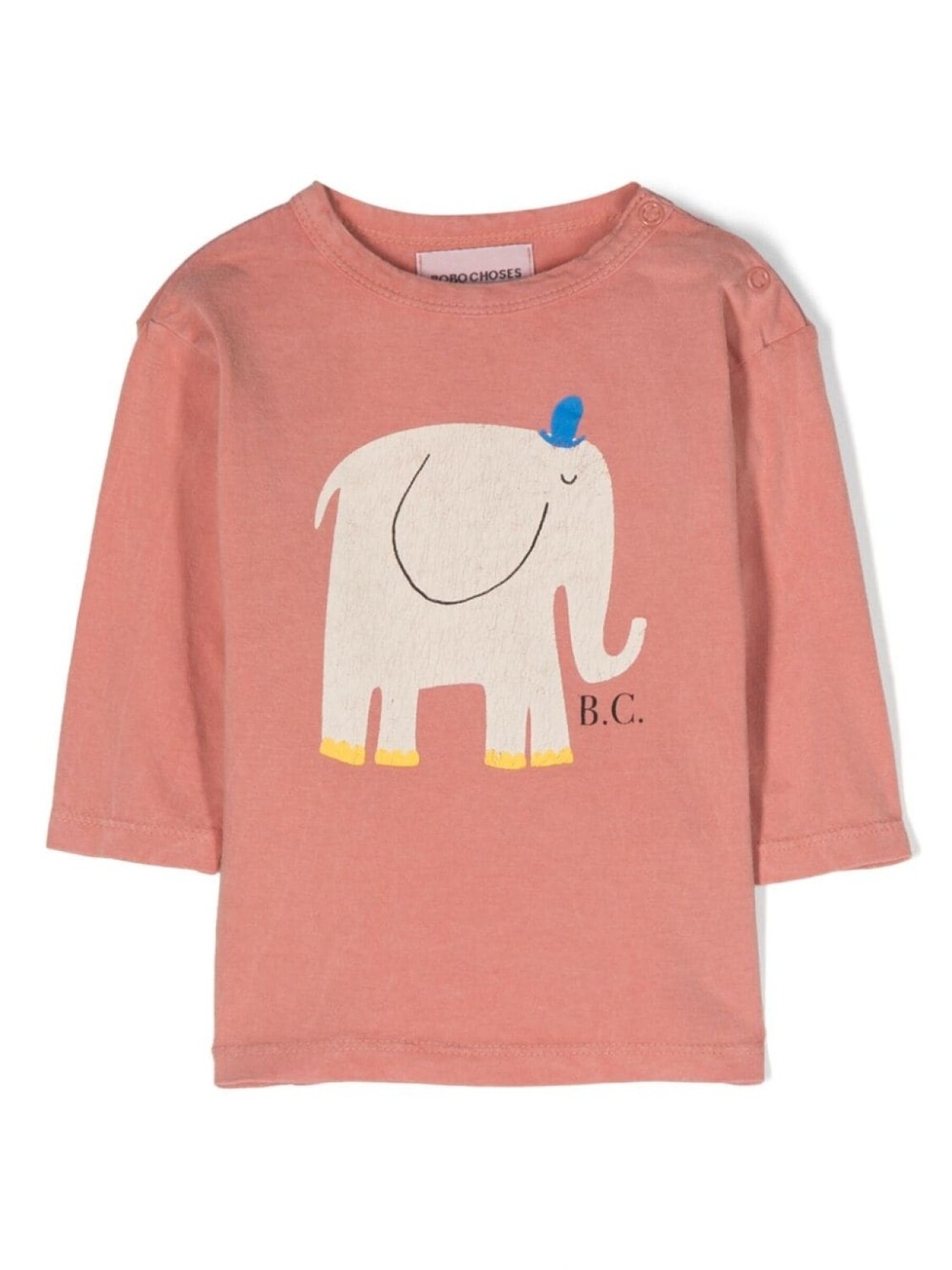 

Bobo Choses футболка The Elephant из органического хлопка, красный