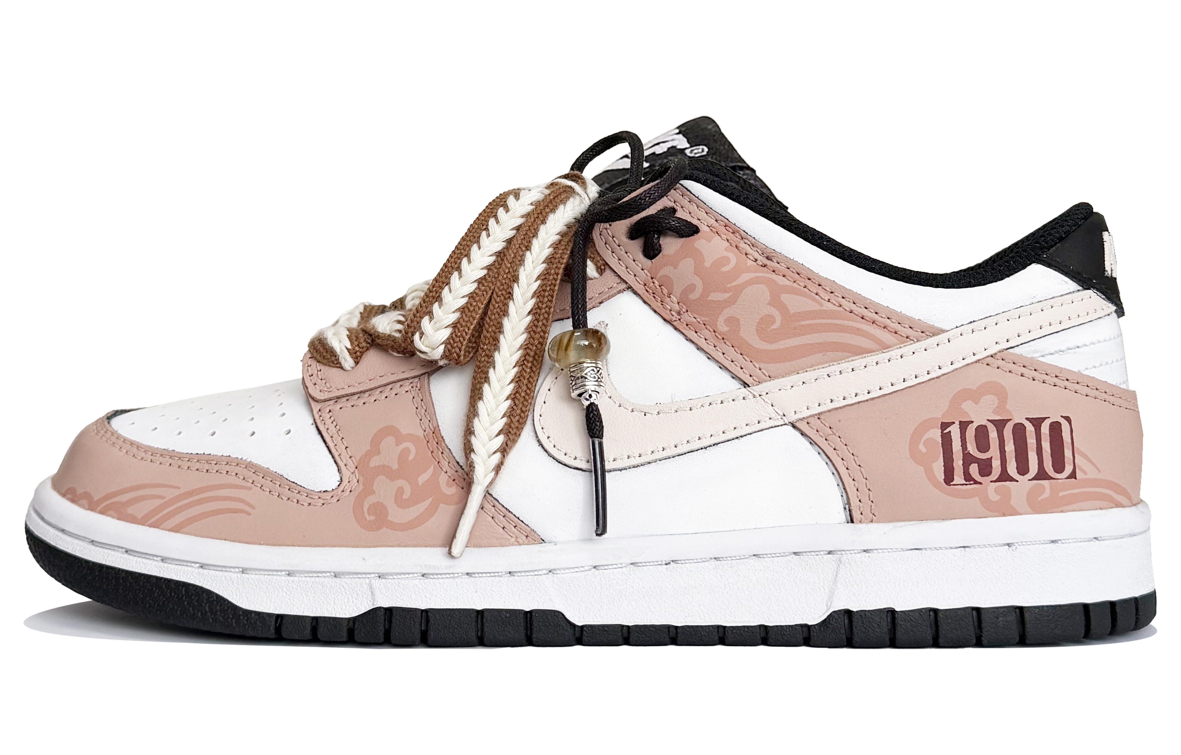 

Nike Легкие нескользящие низкие кроссовки для скейтбординга Dunk Moon Mail 1900, мужские, розовые, белые