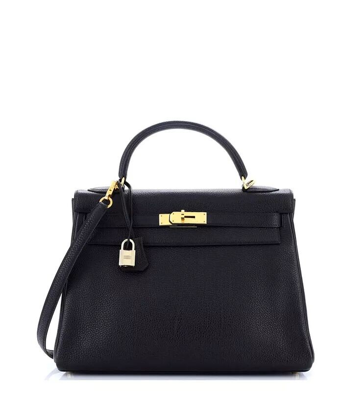 

Сумка Kelly 32, черная, Togo, с золотой фурнитурой Pre-Owned HERMÉS, черный