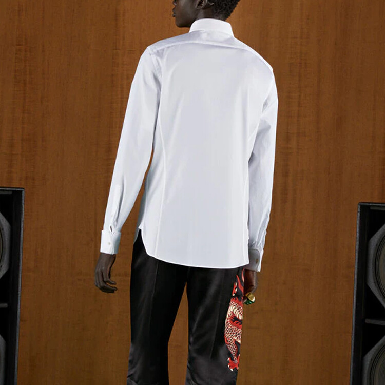 Рубашка мужская Gucci, классическая, белый — фото 3