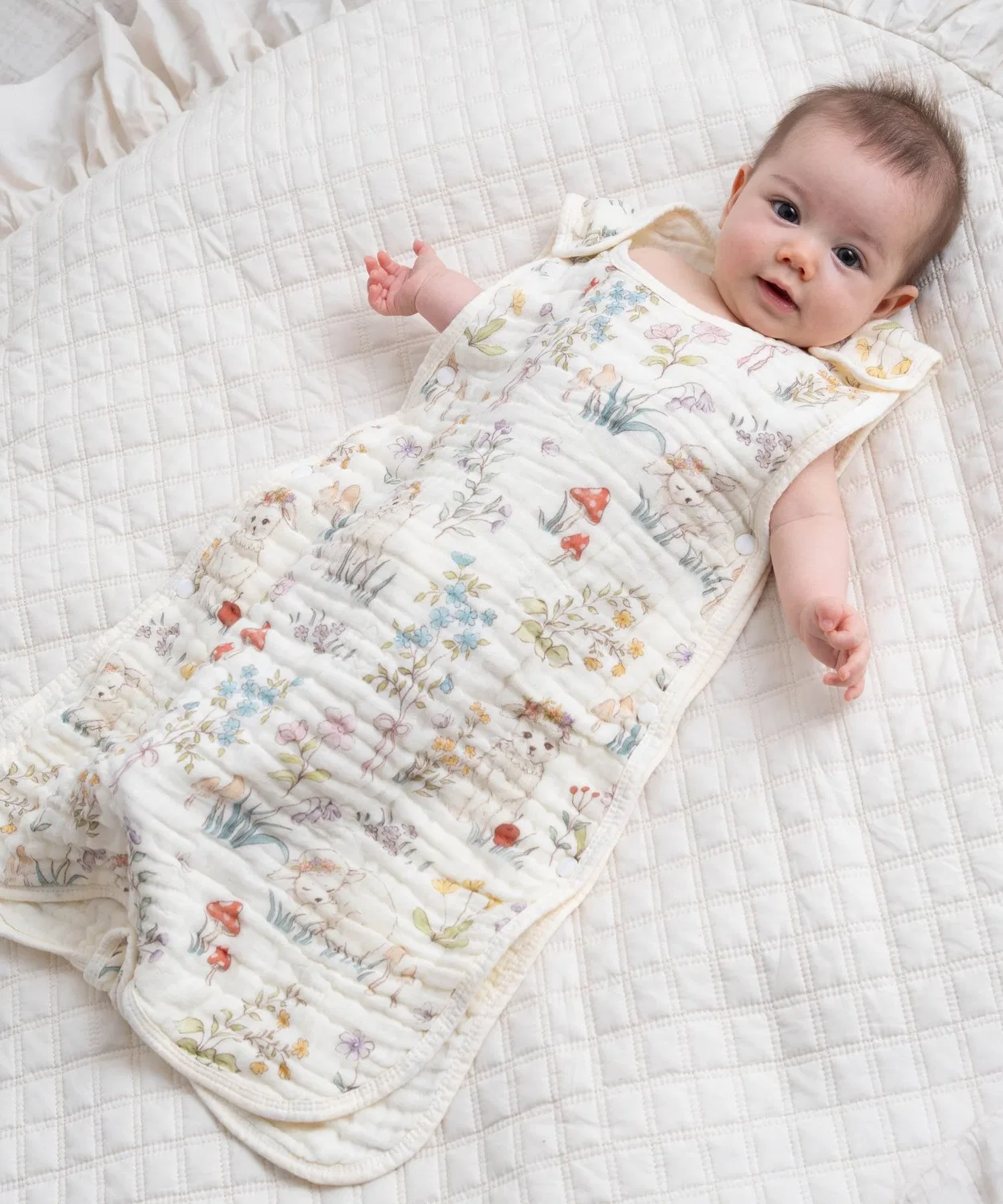 Детский спальный мешок из бамбуковой 6-слойной марли, Sweet Mommy, 70% хлопок 30% бамбуковое волокно, цвет B