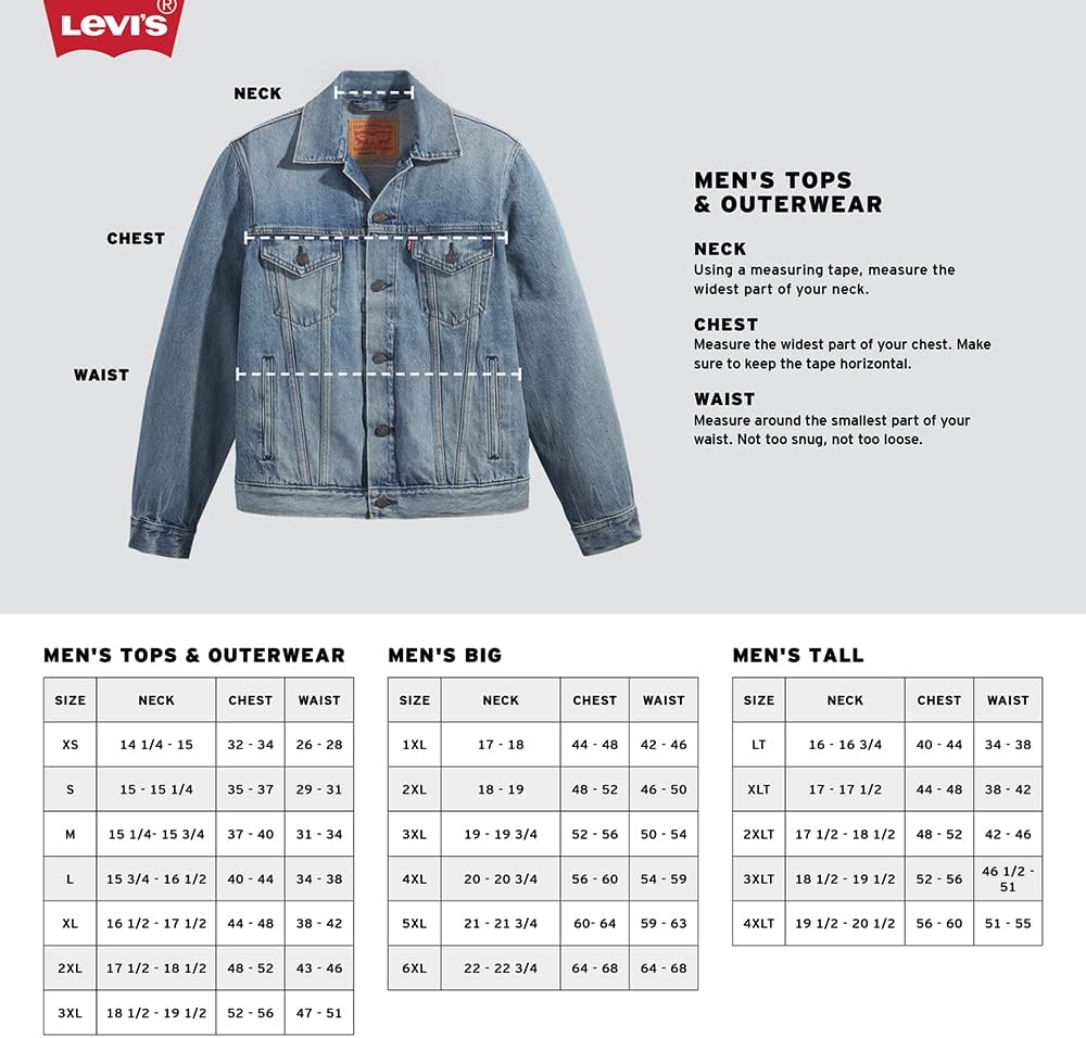 Мужская куртка Trucker Levi's (также доступна в размерах Big и Tall), Sky Blue - Garment Dye — фото 3