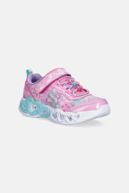 Кроссовки детские INFINITE HEART LIGHTS Skechers, розовый