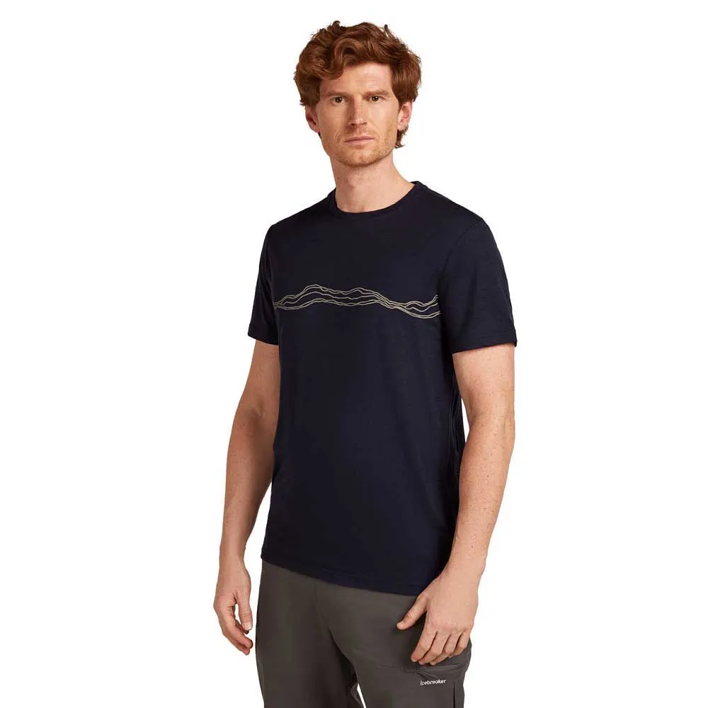 

Футболка Icebreaker Merino 150 Tech Lite Mountain Pulse, синий