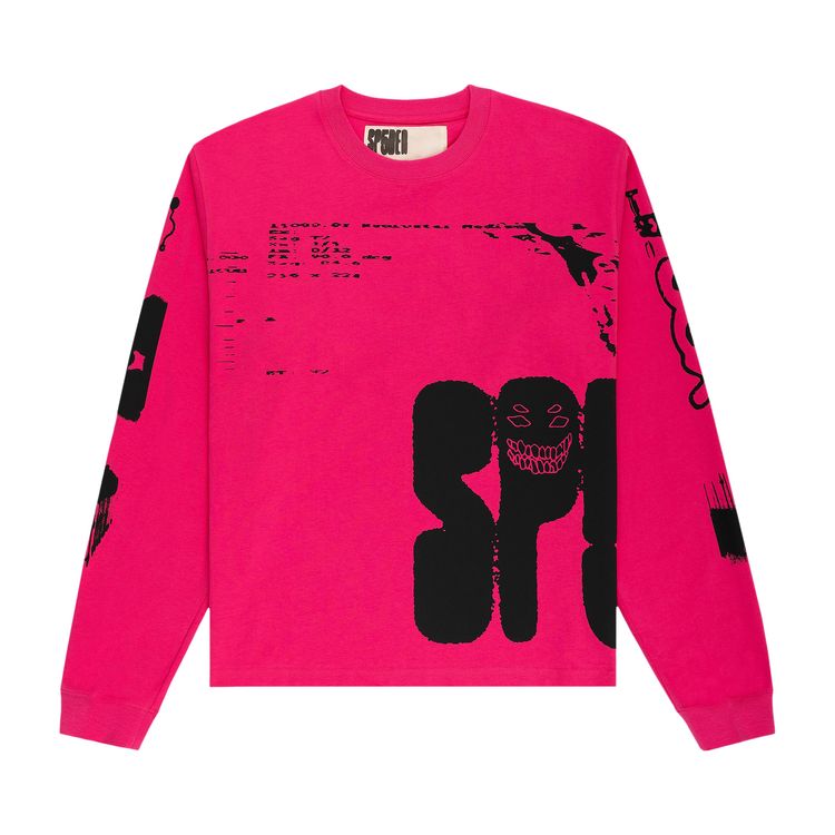 

Футболка Sp5der X-Ray Long-Sleeve Tee 'Pink', розовый