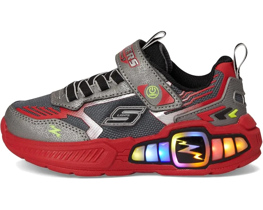 Кроссовки SKECHERS KIDS Light Storm 3 400151L (Little Kid/Big Kid), Gunmetal/Red — фото 4
