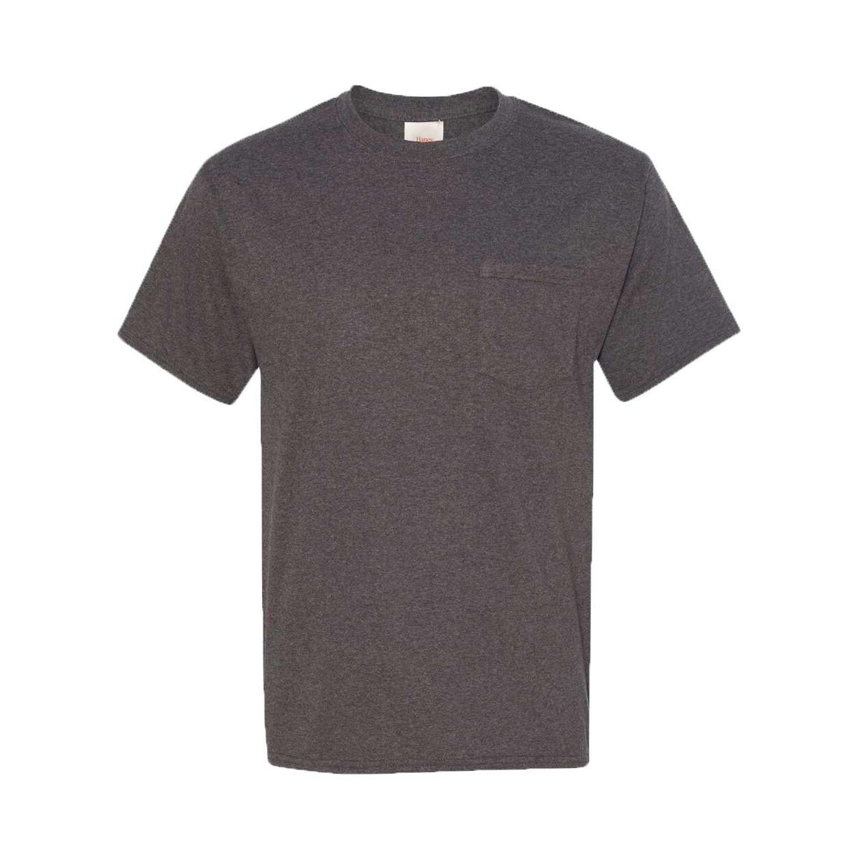 

Аутентичная футболка Hanes с карманом, цвет Charcoal Heather