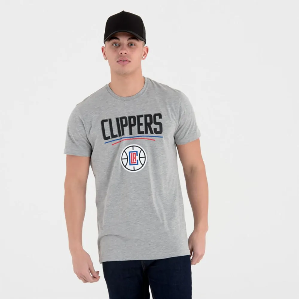 

Футболка с коротким рукавом New Era NBA Regular LA Clippers, серый