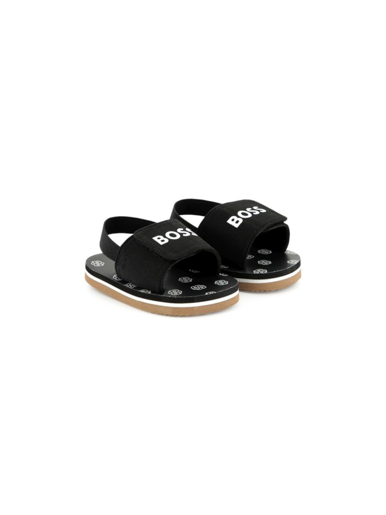 

BOSS Kidswear сандалии с логотипом, черный