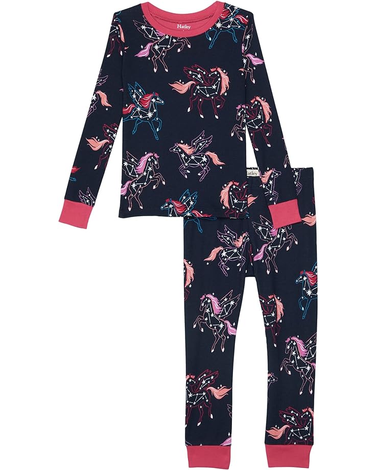 

Пижамный комплект Hatley Pegasus Constellations Raglan PJ Set, синий