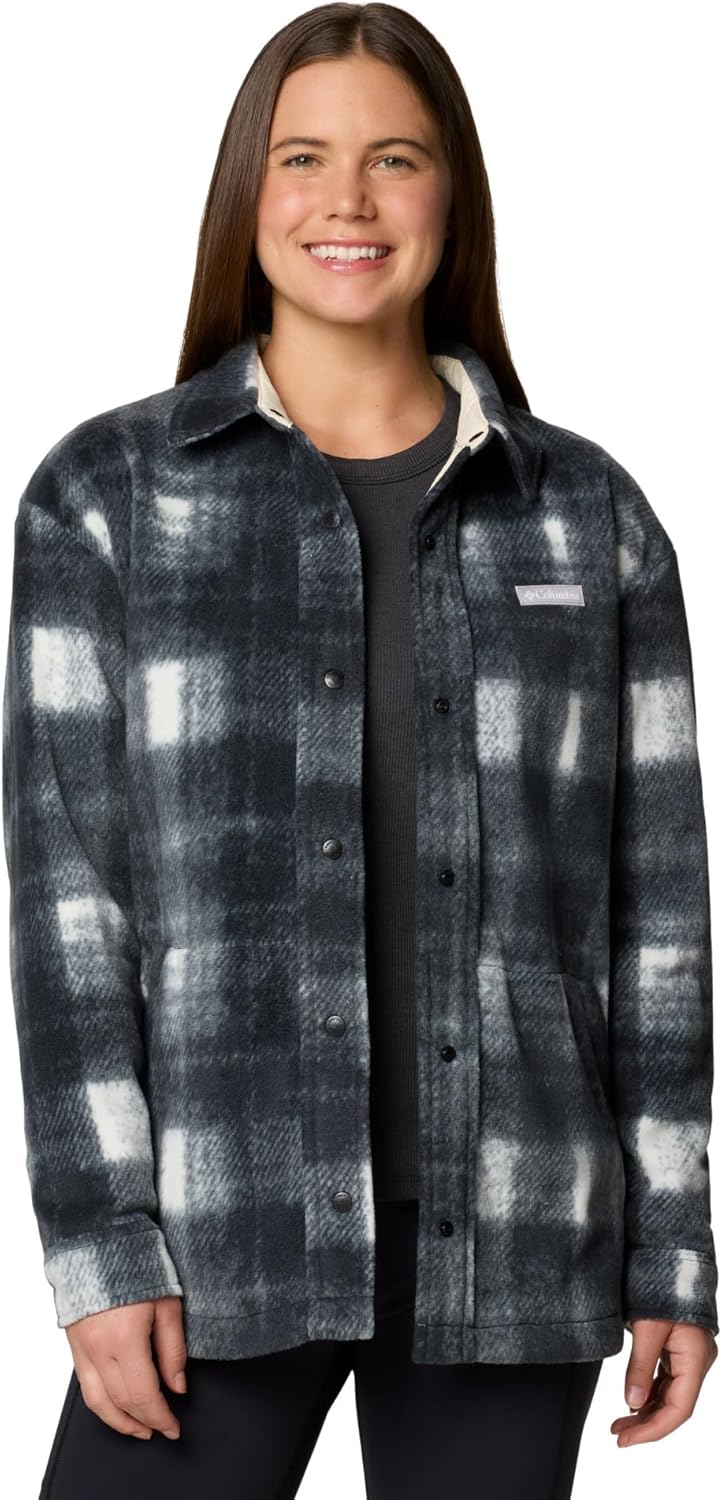 

Женская куртка Columbia Benton Springs Shirt Jacket II, Chalk Omblur Tonal