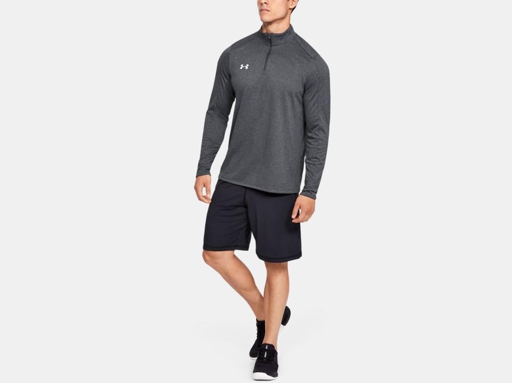 

Мужская футболка Under Armour Locker с молнией на четверть длины, Carbon