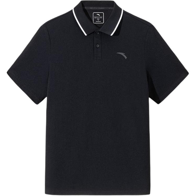 

ANTA Разнообразие тренировочной коллекции поло мужская базовая black, Черный, ANTA Разнообразие тренировочной коллекции поло мужская базовая black