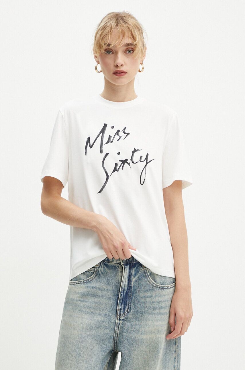 

Футболка с добавлением шелка Miss Sixty, бежевый