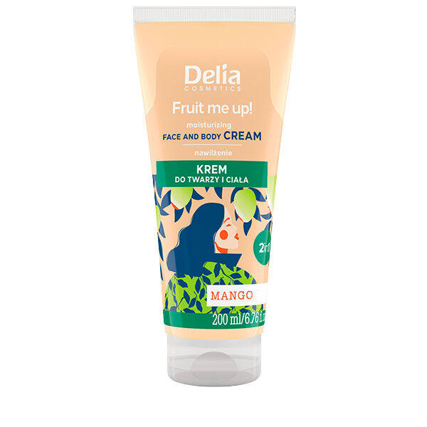 

Увлажняющий крем для лица и тела манго, 200 мл Delia Fruit me up!