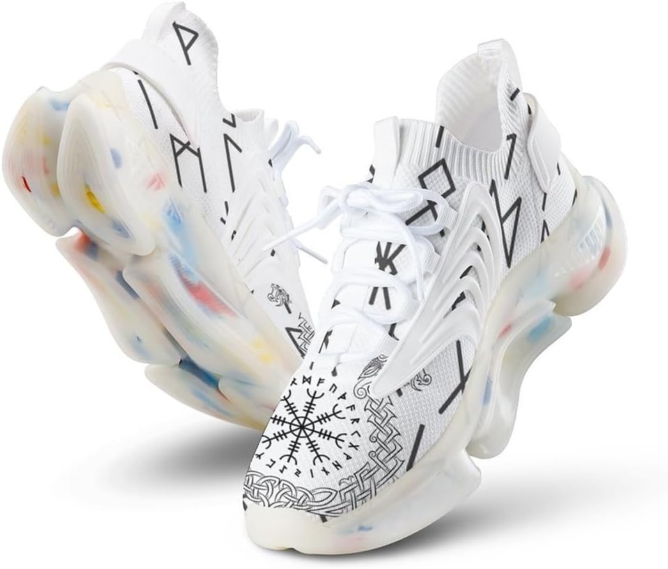 

Спортивные кроссовки викингского стиля для бега и ходьбы, удобная дышащая обувь для мужчин и женщин Ahtcpo, белый