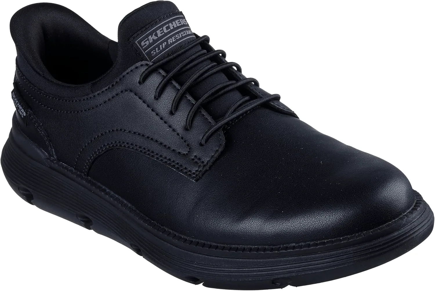 

Мужские рабочие кроссовки Skechers Garza Sr Bunge без шнурков, черный