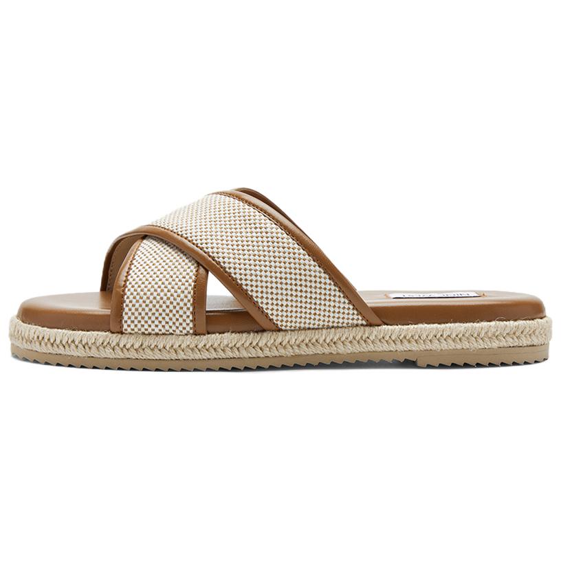 NINE WEST Женские стойкие к истиранию слайдеры Brown, цвет Brown