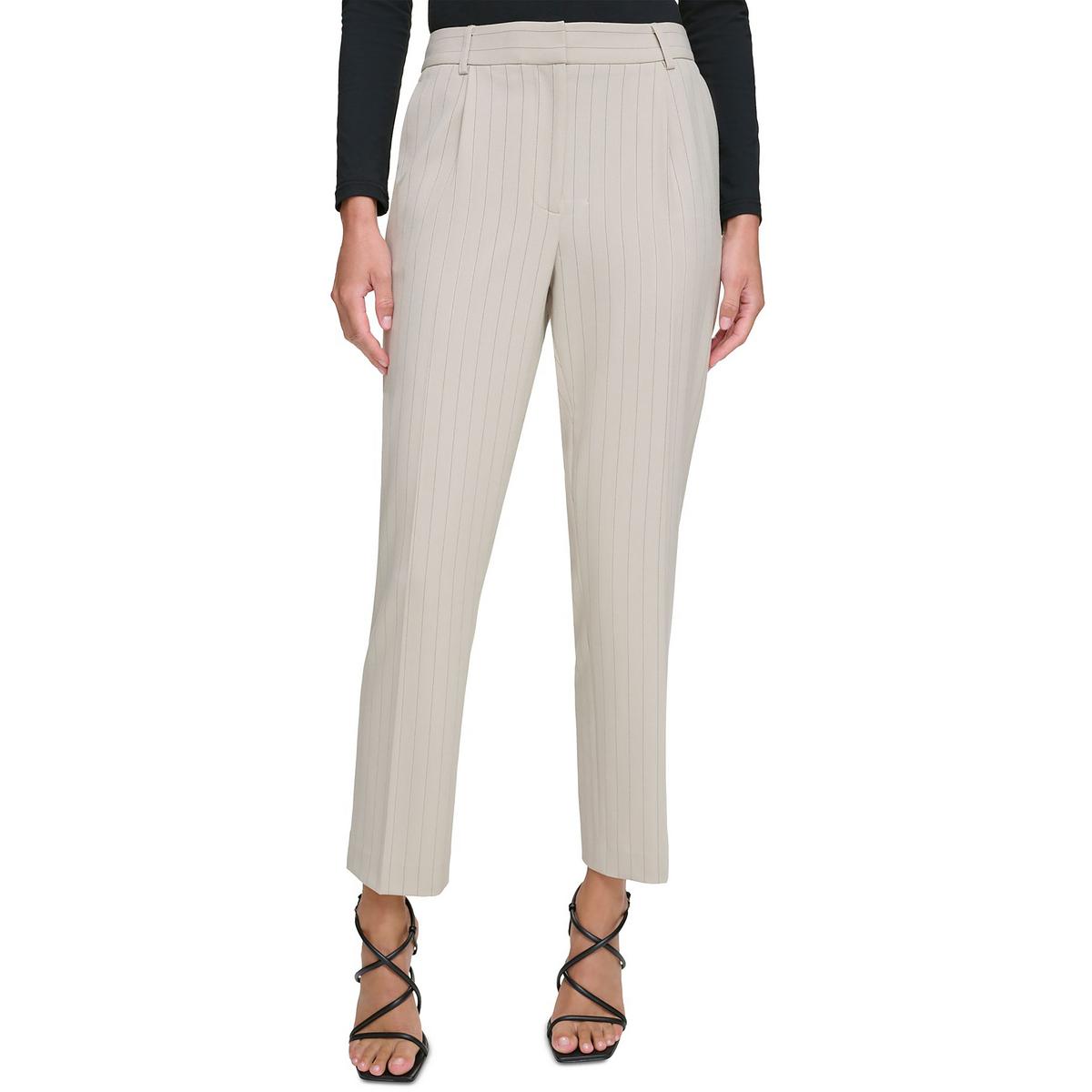 

Женские облегающие брюки длиной до щиколотки DKNY, цвет tan