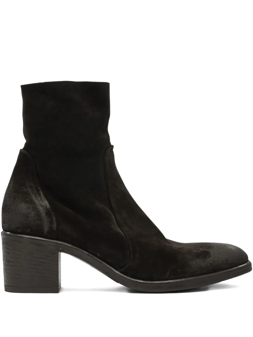 Ботинки с застежкой-молнией и блочным каблуком strategia shoes, черный