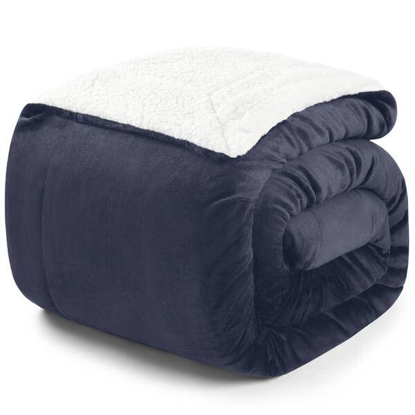 

Одеяло Blumtal Sherpa, 270x1x230 см, темно-синий