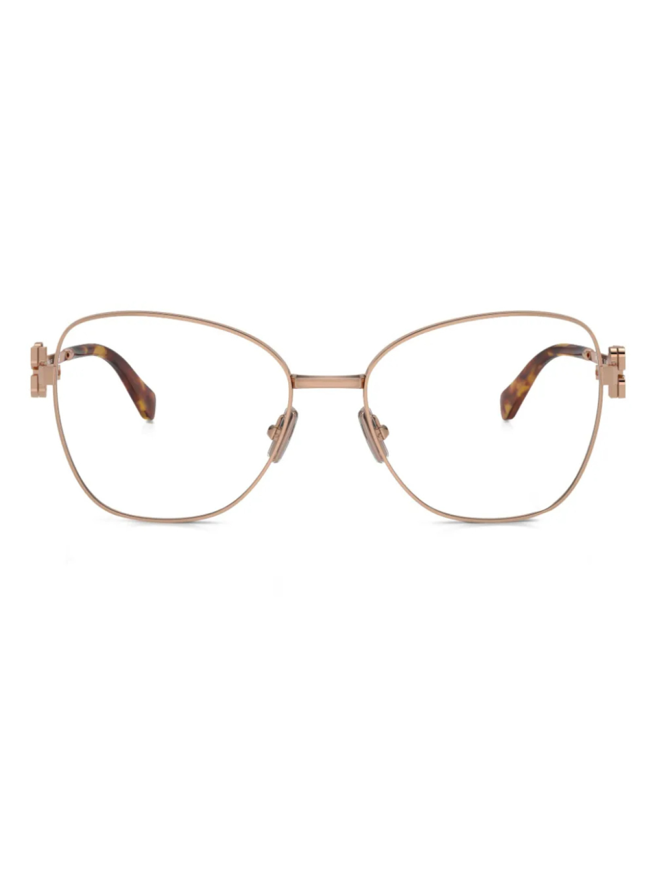 

Очки в металлической оправе «кошачий глаз» Miu Miu Eyewear, розовый