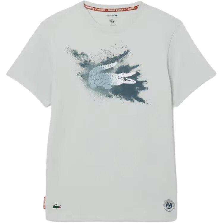 Футболка Lacoste с круглым вырезом зеленая