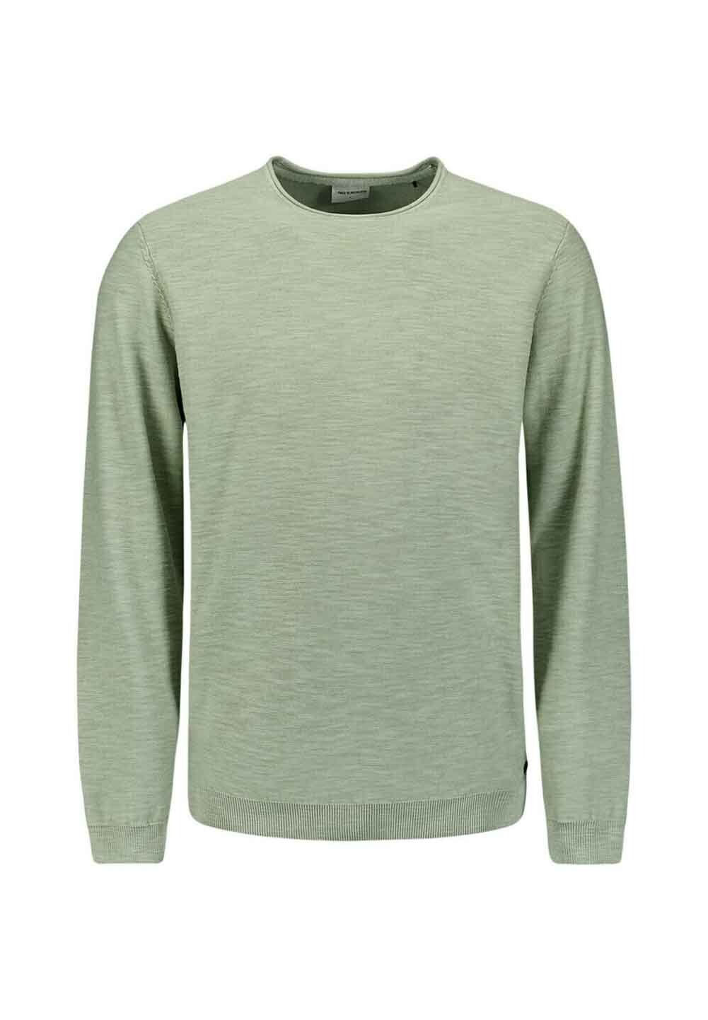 

Джемпер ROUND NECK WITH GARMENT DYED AND STONE WASHED FINISH NO EXCESS, серый