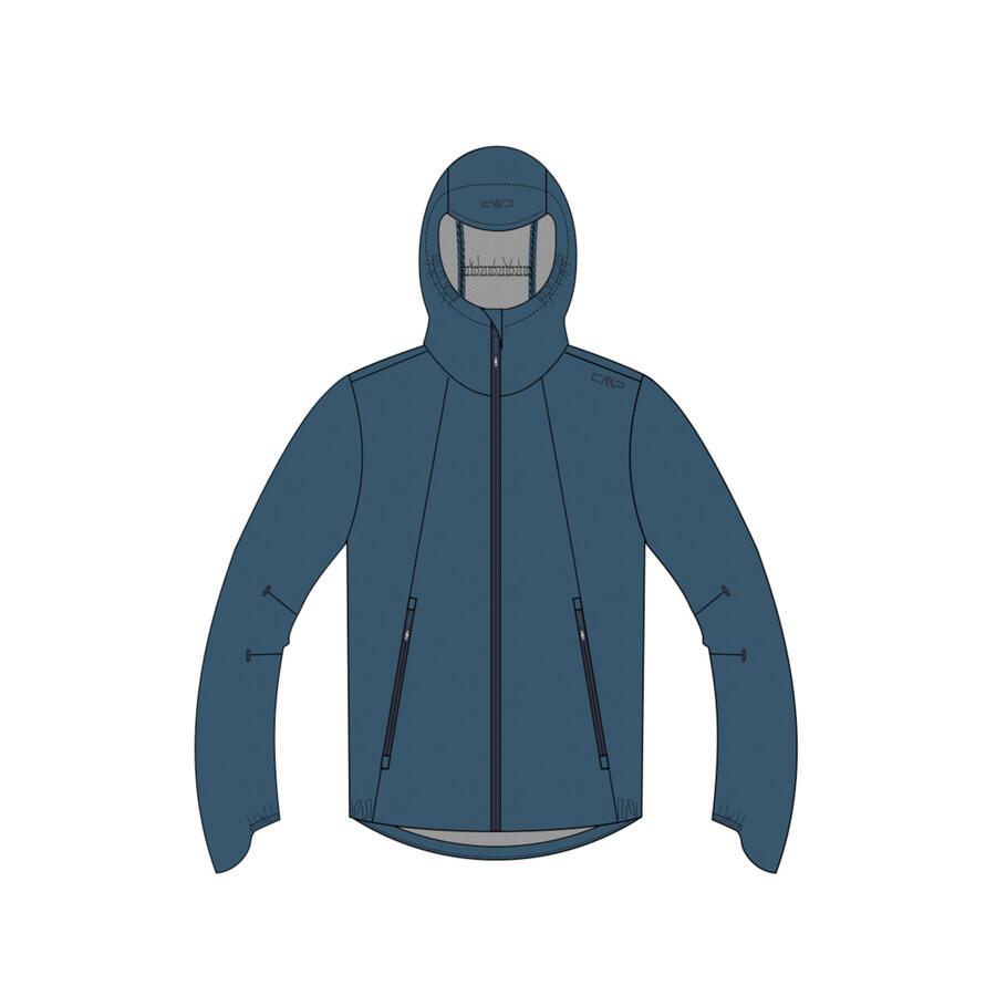 

Мужская куртка-дождевик CMP с фиксированным капюшоном 34Z6557