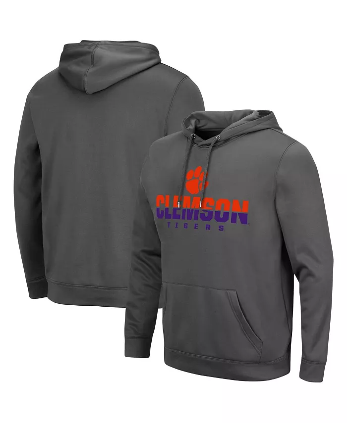 

Мужская толстовка с капюшоном Clemson Tigers Lantern Colosseum, серый