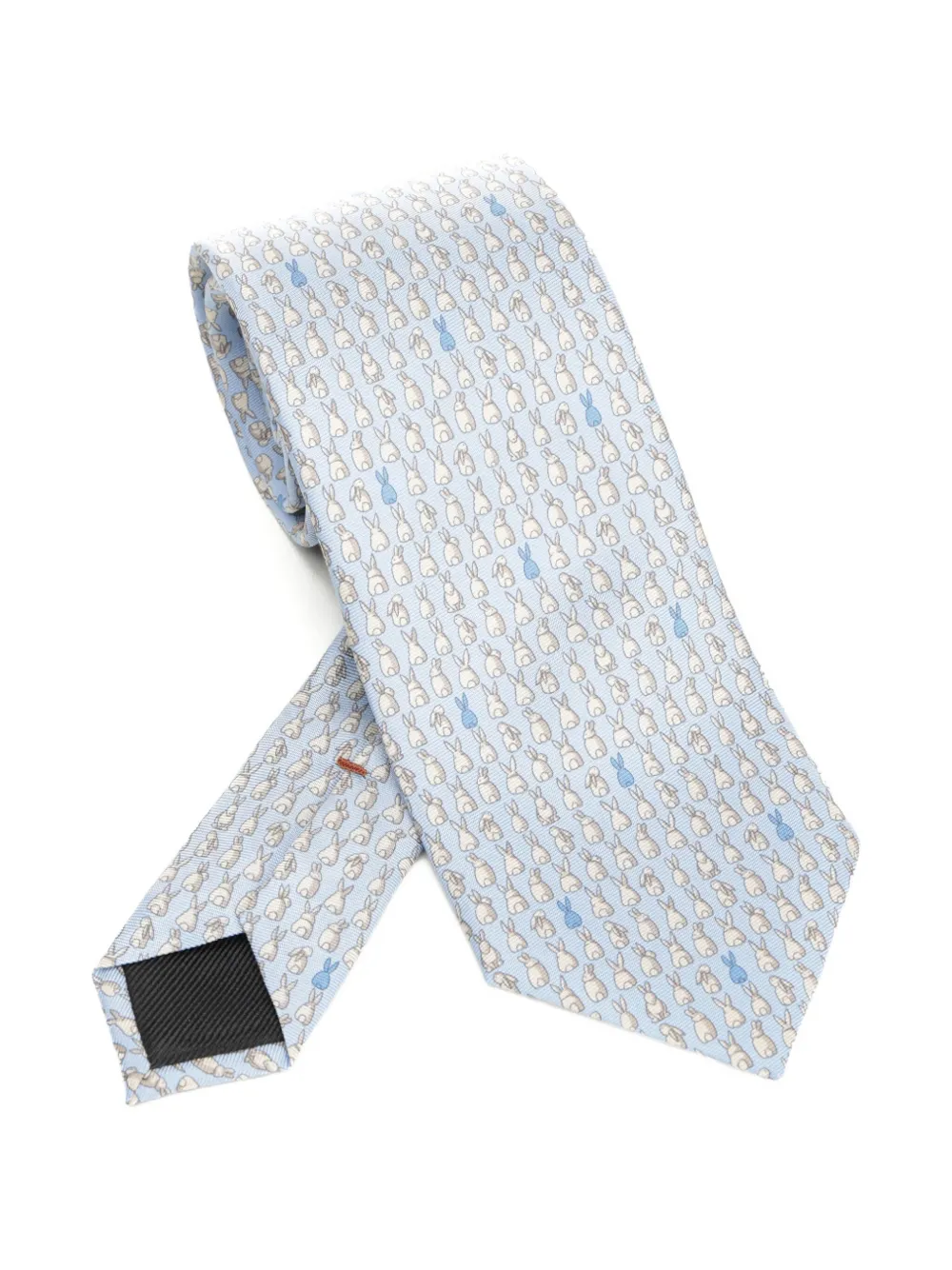 

Шелковый галстук с принтом Zegna, синий