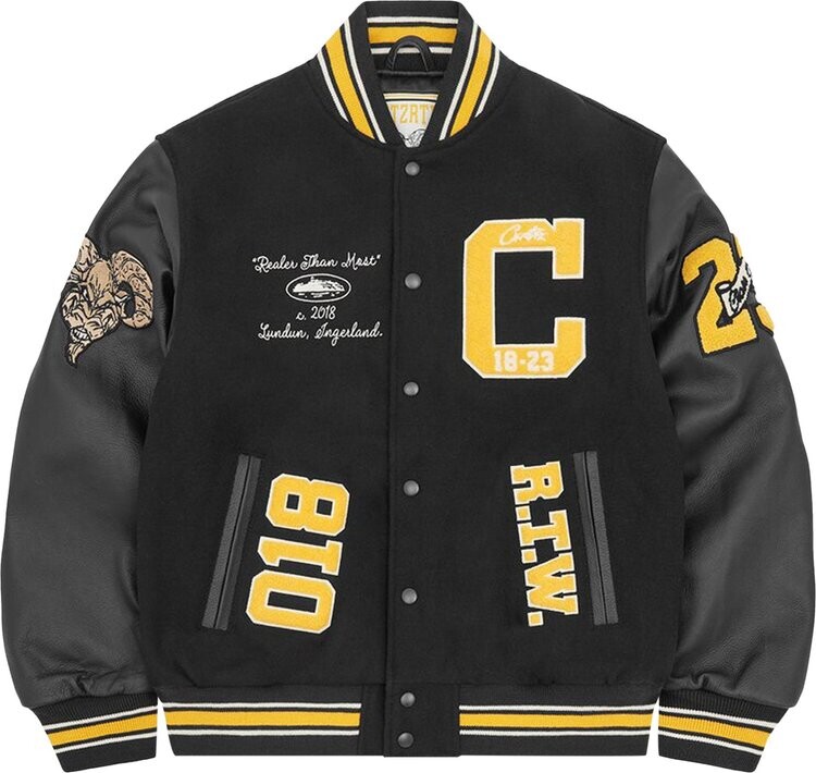 

Куртка Corteiz CRTZ Goat Varsity 'Black', черный