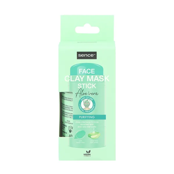 

Маска из глиняных палочек Facial Mask Clay Stick Aloe Vera Sence Beauty, 1 UD