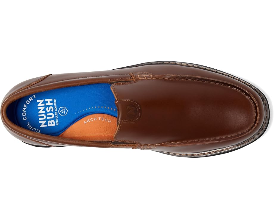 Лоферы Nunn Bush Owen II Moc Toe Venetian Loafer Lightweight and Comfortable Slip-On, коричневый — фото 2