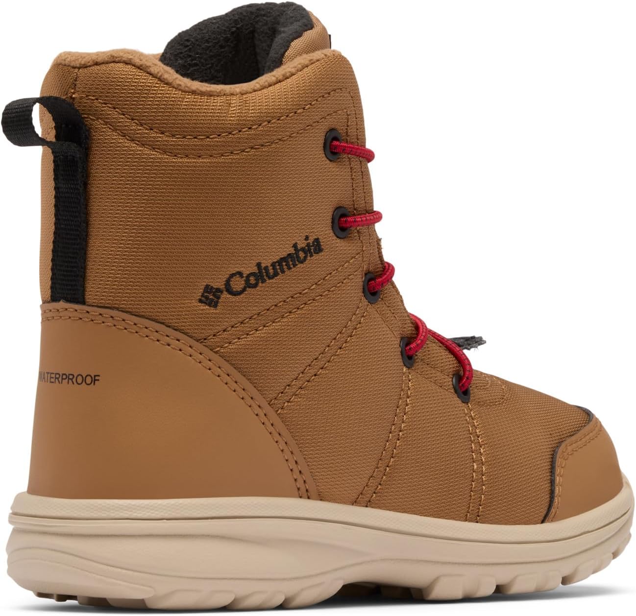 Columbia Kids' Fairbanks Omni-heat зимние ботинки, Elk/Mountain Red — фото 2
