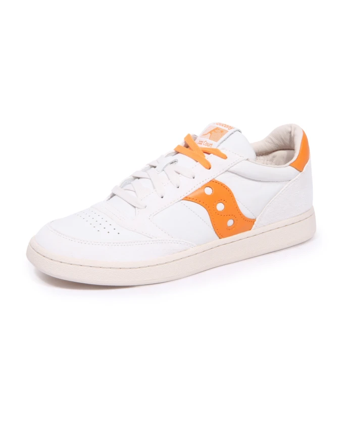 Джазовые туфли в бело-оранжевом цвете Saucony, белый — фото 2