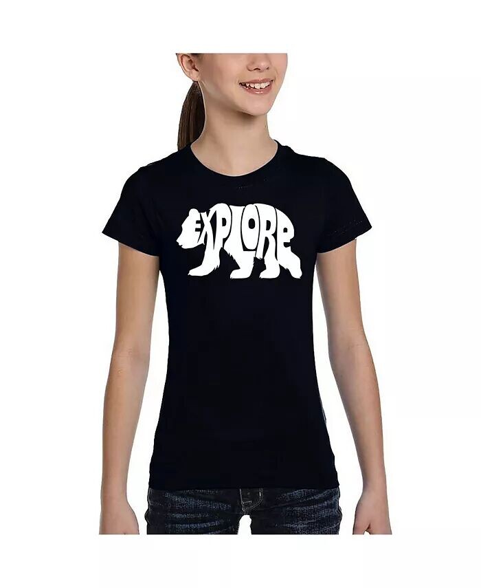 

Футболка Girls Explore Word Art La Pop Art, фиолетовый