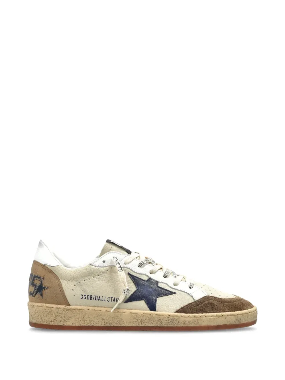 Кроссовки Ball Star со звездной нашивкой Golden Goose, бежевый