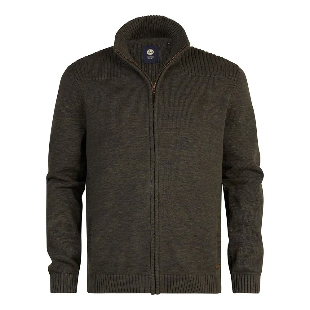 

Свитер Petrol Industries M-3040-KWC2160 full zip, зеленый