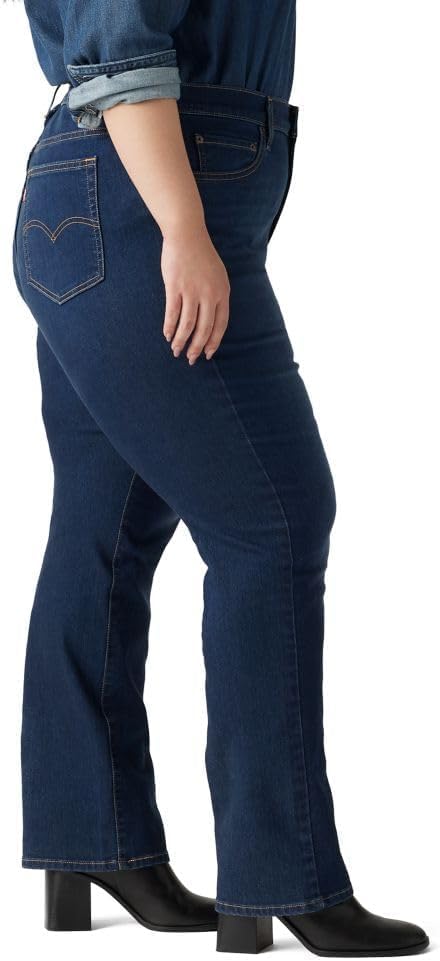 Женские джинсы Levi's 724 с высокой талией (большие размеры), Chelsea Carbon Glow — фото 3