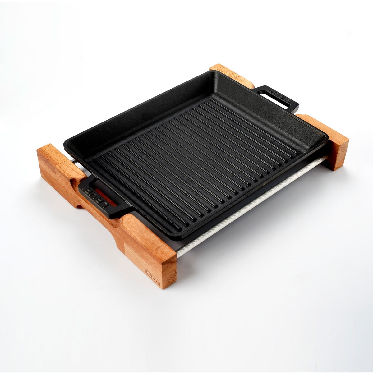 

Сковорода-гриль чугунная прямоугольная Lava Cast Iron, черный